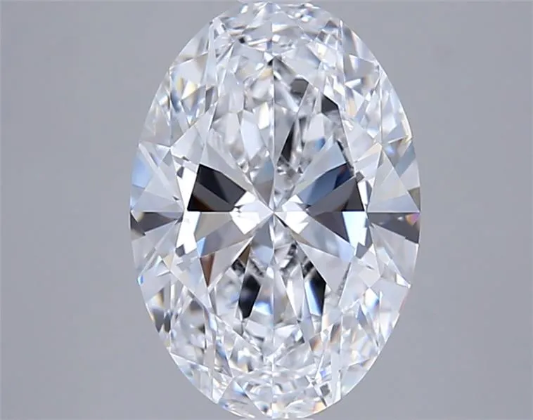 2.50ct Oval Lab Grown Diamond (Colour D, Clarity VVS2, IGI Certified)