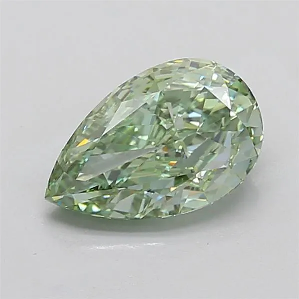 2.50ct Pear Lab Grown Diamond (Colour Fancy Vivid Green, Clarity VVS2, IGI Certified)