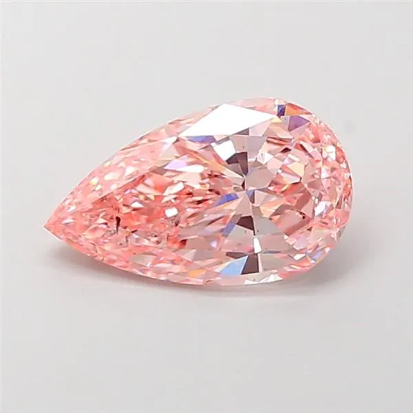 2.50ct Pear Lab Grown Diamond (Colour Fancy Vivid Pink, Clarity SI1, IGI Certified)