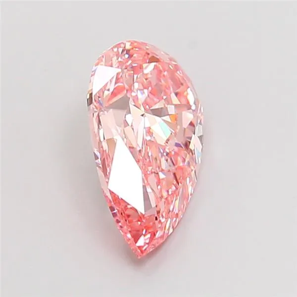 2.50ct Pear Lab Grown Diamond (Colour Fancy Vivid Pink, Clarity VS1, IGI Certified)