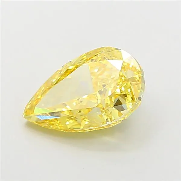 2.50ct Pear Lab Grown Diamond (Colour Fancy Vivid Yellow, Clarity VVS2, IGI Certified)