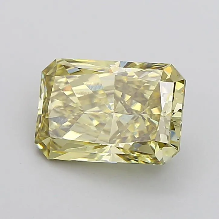 2.50ct Radiant Lab Grown Diamond (Colour Fancy Gray Yellow, Clarity VVS2, IGI Certified)