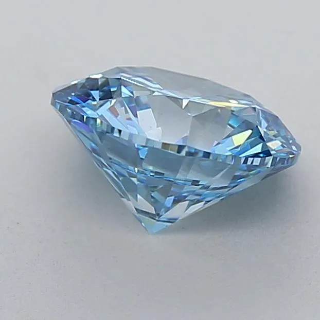 2.50ct Round Lab Grown Diamond (Colour Fancy Vivid Blue, Clarity VS1, Cut ID, IGI Certified)