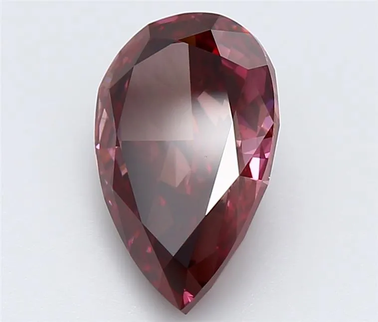 2.51ct Pear Lab Grown Diamond (Colour Fancy Deep Pink, Clarity VS1, IGI Certified)
