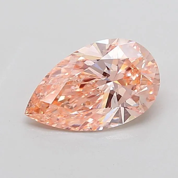 2.52ct Pear Lab Grown Diamond (Colour Fancy Intense Pink, Clarity SI1, IGI Certified)
