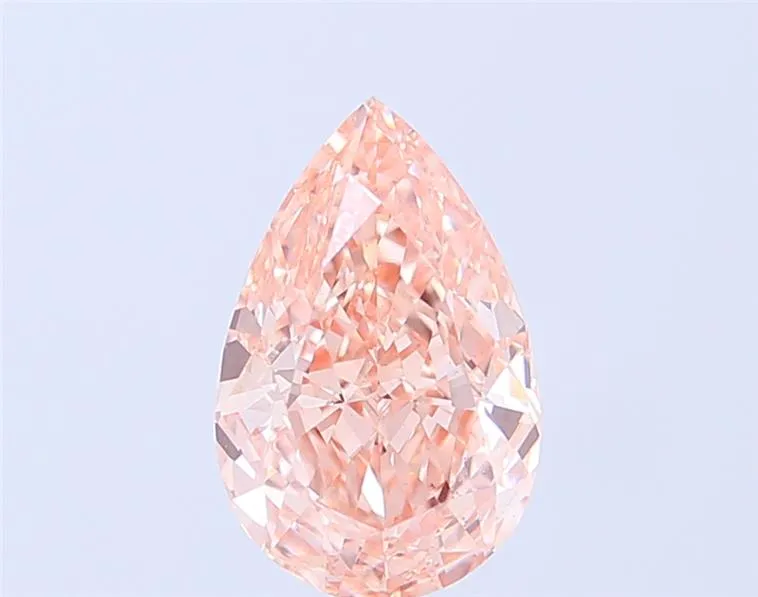 2.53ct Pear Lab Grown Diamond (Colour Fancy Intense Brownish Pink, Clarity VS1, IGI Certified)