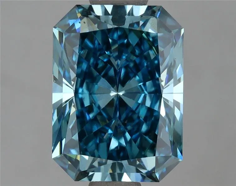 2.53ct Radiant Lab Grown Diamond (Colour Fancy Vivid Blue, Clarity VS2, IGI Certified)