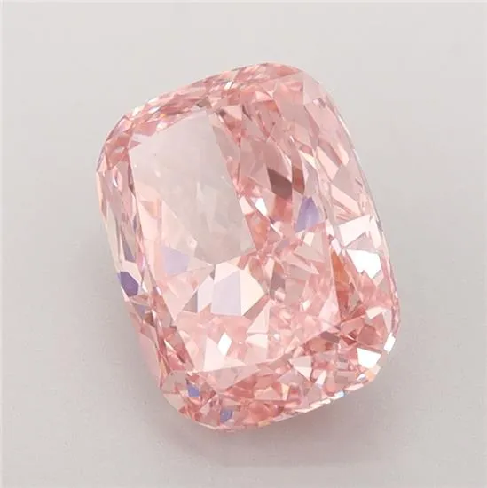 2.54ct Cushion brilliant Lab Grown Diamond (Colour Fancy Vivid Pink, Clarity VS1, IGI Certified)