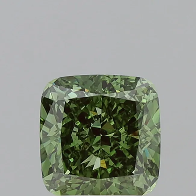 2.54ct Cushion modified Lab Grown Diamond (Colour Fancy Vivid Green, Clarity VVS2, IGI Certified)
