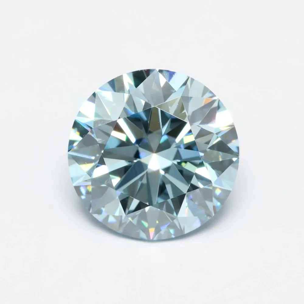 2.54ct Round Lab Grown Diamond (Colour Fancy Vivid Blue, Clarity VS1, Cut ID, IGI Certified)