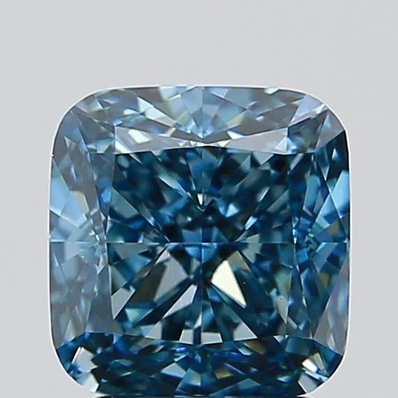 2.55ct Cushion modified Lab Grown Diamond (Colour Fancy Vivid Blue, Clarity VS1, IGI Certified)