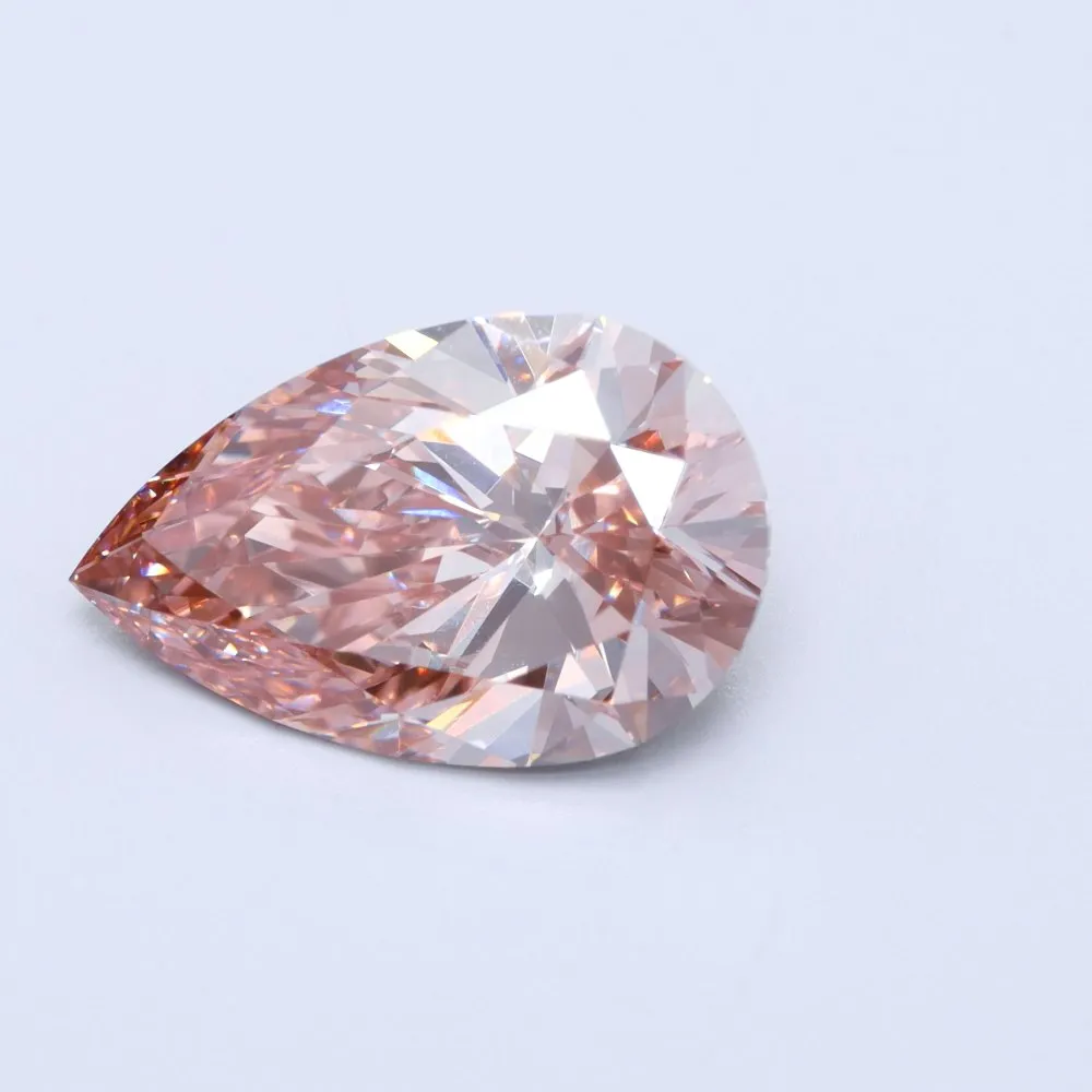 2.55ct Pear Lab Grown Diamond (Colour Fancy Vivid Purplish Pink, Clarity VS1, Uncertified)