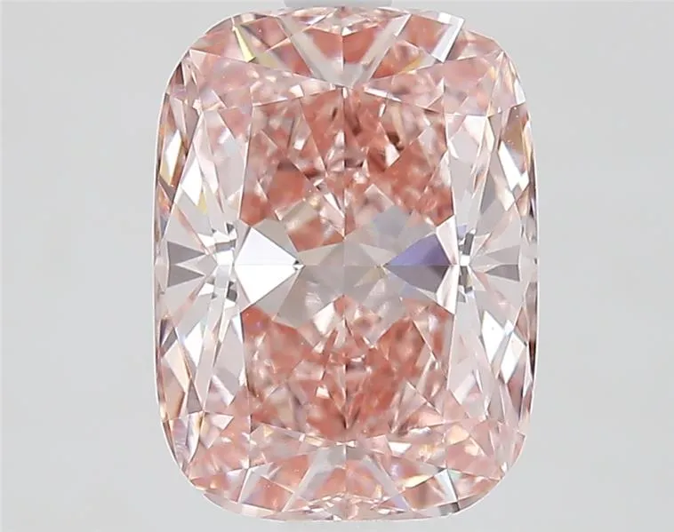 2.56ct Cushion brilliant Lab Grown Diamond (Colour Fancy Vivid Pink, Clarity VVS2, IGI Certified)