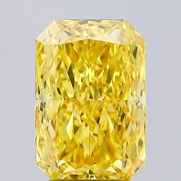 2.56ct Radiant Lab Grown Diamond (Colour Fancy Vivid Yellow, Clarity VS1, IGI Certified)