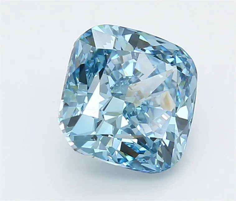 2.75ct Cushion modified Lab Grown Diamond (Colour Fancy Vivid Blue, Clarity VVS1, IGI Certified)