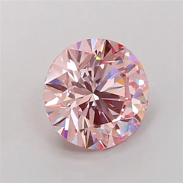 2.75ct Round Lab Grown Diamond (Colour Fancy Pink, Clarity VS1, Cut ID, IGI Certified)