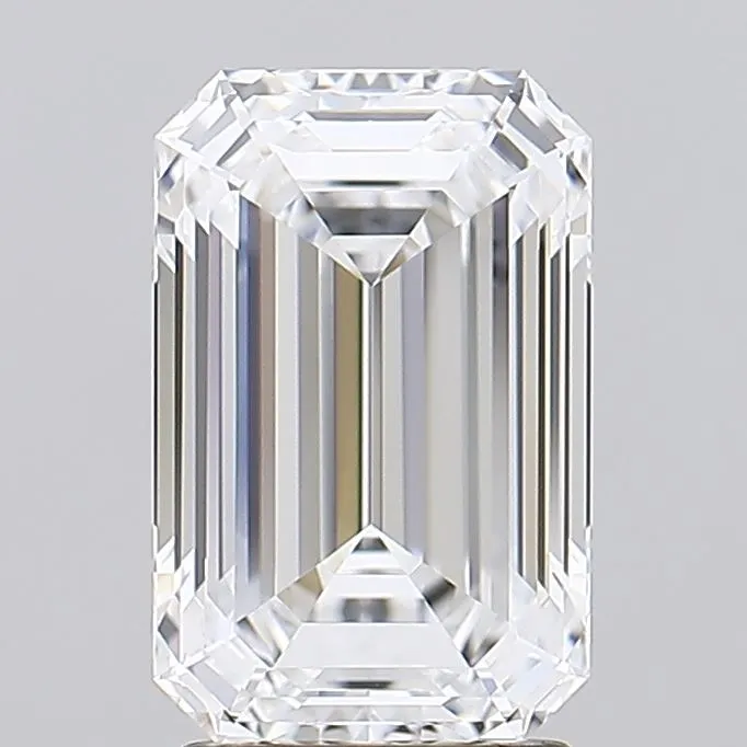 2.83ct Emerald Lab Grown Diamond (Colour D, Clarity IF, IGI Certified)