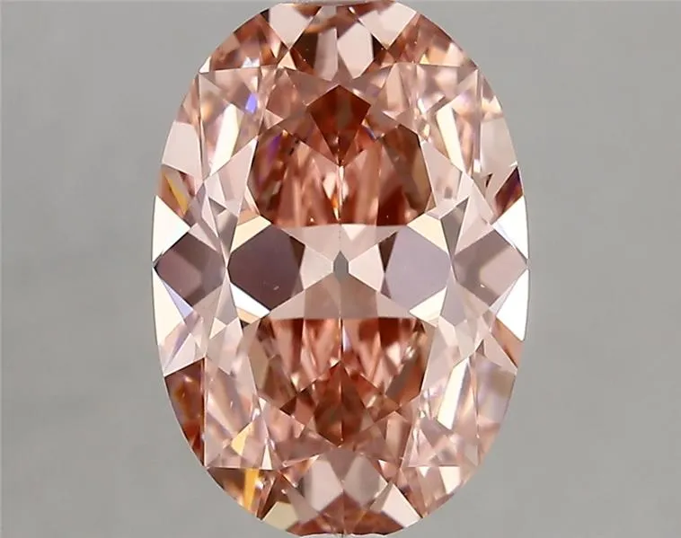 2.83ct Oval Lab Grown Diamond (Colour Fancy Vivid Pink, Clarity VS1, IGI Certified)