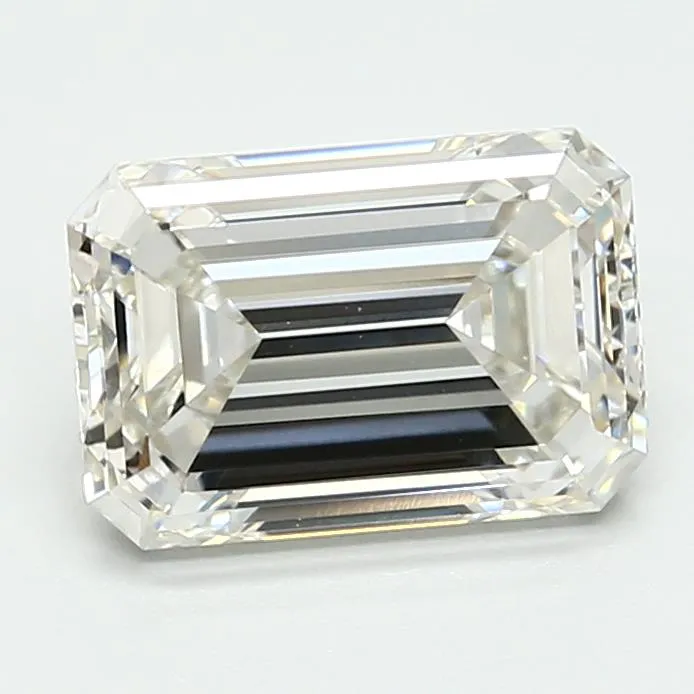 2.88ct Emerald Lab Grown Diamond (Colour G, Clarity VVS2, IGI Certified)