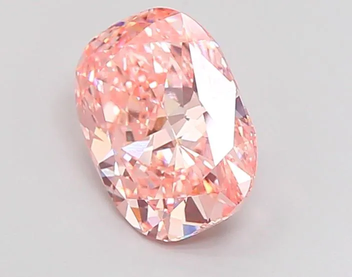 2.90ct Cushion modified Lab Grown Diamond (Colour Fancy Vivid Pink, Clarity VS1, IGI Certified)
