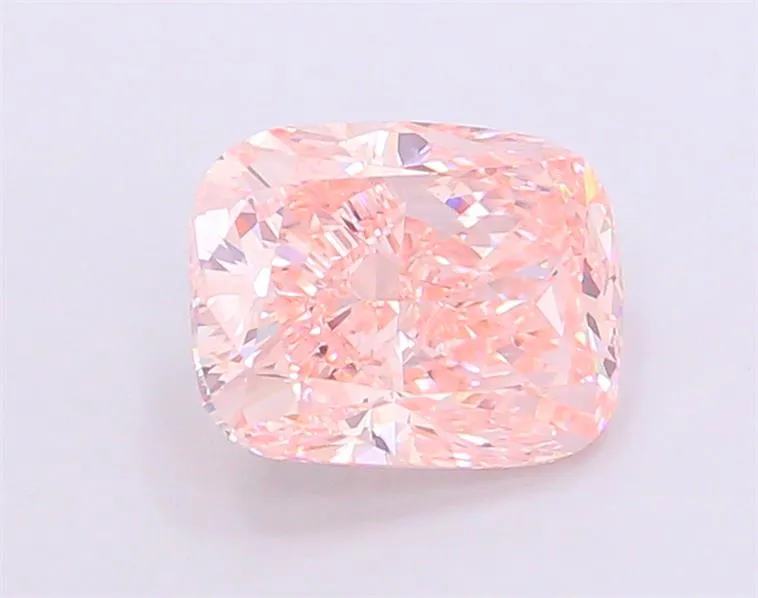 2.91ct Cushion modified Lab Grown Diamond (Colour Fancy Vivid Pink, Clarity VVS2, IGI Certified)