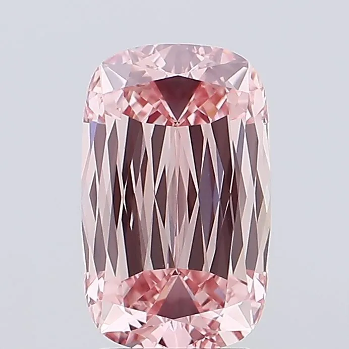 2.95ct Cushion modified Lab Grown Diamond (Colour Fancy Intense Pink, Clarity VVS2, IGI Certified)