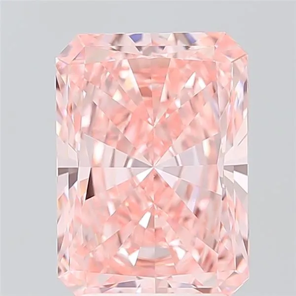 2.98ct Radiant Lab Grown Diamond (Colour Fancy Vivid Pink, Clarity VVS2, IGI Certified)