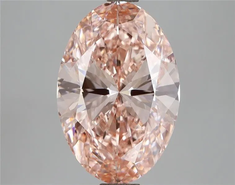 2.99ct Oval Lab Grown Diamond (Colour Fancy Vivid Pink, Clarity VVS2, IGI Certified)