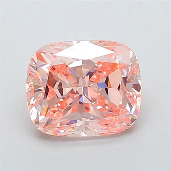 3.00ct Cushion modified Lab Grown Diamond (Colour Fancy Vivid Pink, Clarity VVS2, IGI Certified)
