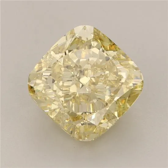 3.00ct Cushion modified Lab Grown Diamond (Colour Fancy Vivid Yellow, Clarity VS1, IGI Certified)