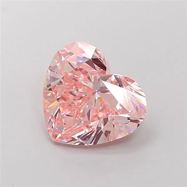 3.00ct Heart Lab Grown Diamond (Colour Fancy Intense Pink, Clarity VS1, IGI Certified)