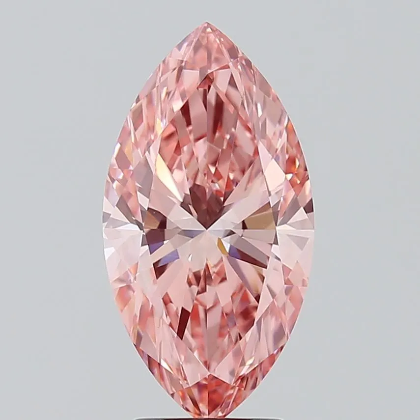 3.00ct Marquise Lab Grown Diamond (Colour Fancy Vivid Pink, Clarity VVS2, IGI Certified)