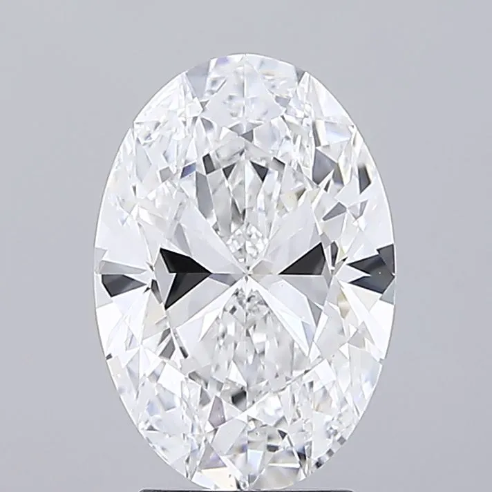 3.00ct Oval Lab Grown Diamond (Colour D, Clarity VVS2, IGI Certified)