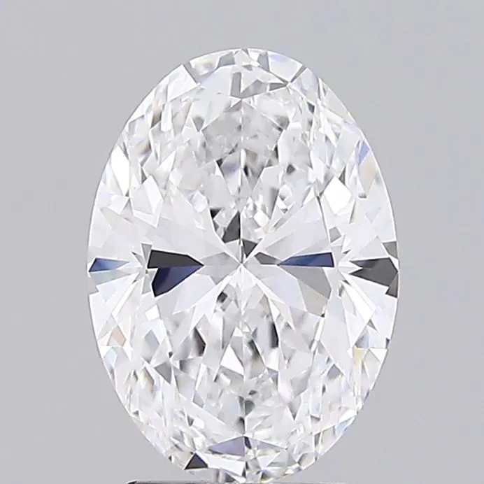 3.00ct Oval Lab Grown Diamond (Colour D, Clarity VVS2, IGI Certified)