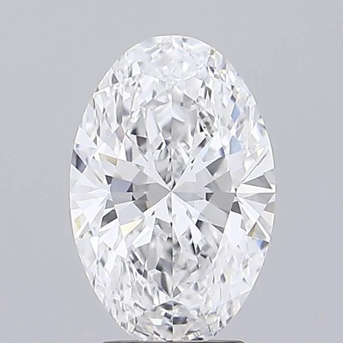 3.00ct Oval Lab Grown Diamond (Colour D, Clarity VVS2, IGI Certified)