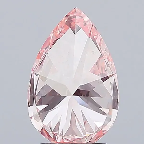 3.00ct Pear Lab Grown Diamond (Colour Fancy Vivid Pink, Clarity VS1, IGI Certified)