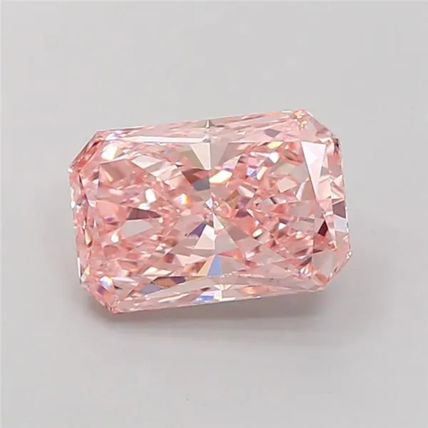 3.00ct Radiant Lab Grown Diamond (Colour Fancy Intense Pink, Clarity VS2, IGI Certified)