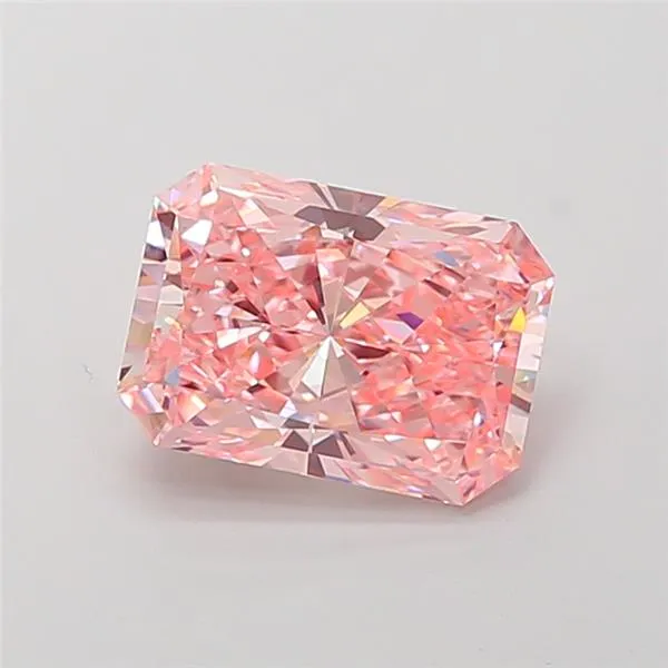 3.00ct Radiant Lab Grown Diamond (Colour Fancy Vivid Pink, Clarity VS1, IGI Certified)