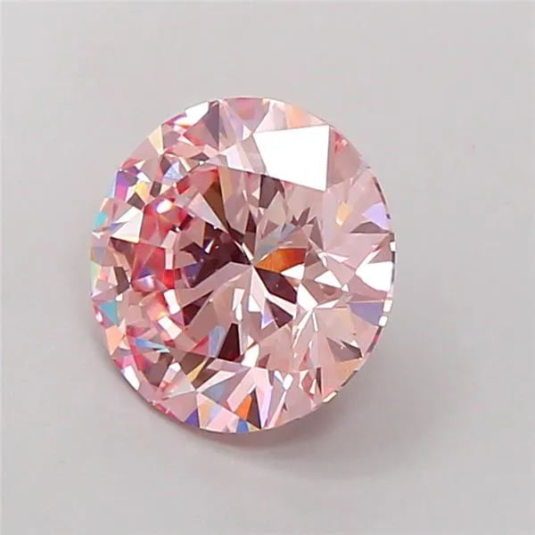 3.00ct Round Lab Grown Diamond (Colour Fancy Intense Pink, Clarity VS1, Cut ID, IGI Certified)