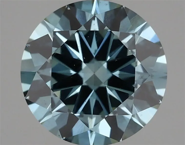 3.00ct Round Lab Grown Diamond (Colour Fancy Vivid Blue, Clarity VS2, Cut EX, IGI Certified)