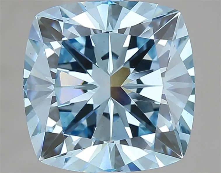 3.01ct Cushion brilliant Lab Grown Diamond (Colour Fancy Vivid Blue, Clarity VS1, IGI Certified)
