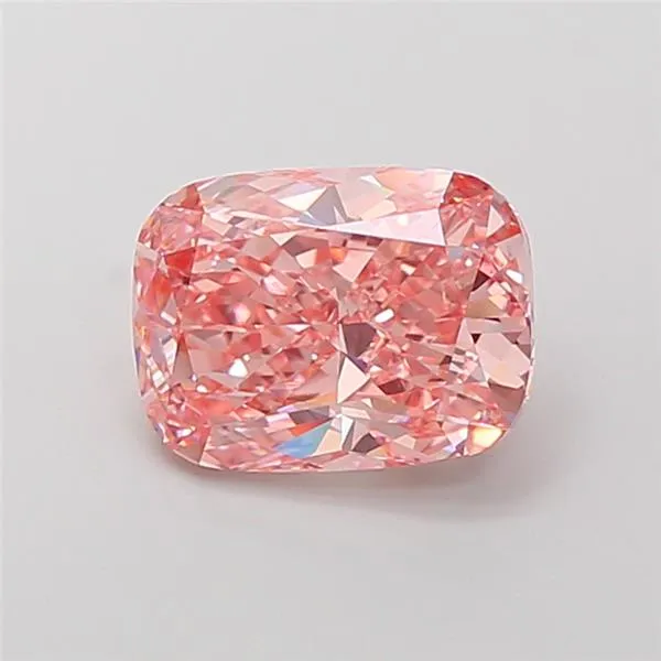 3.01ct Cushion modified Lab Grown Diamond (Colour Fancy Vivid Pink, Clarity VVS2, IGI Certified)
