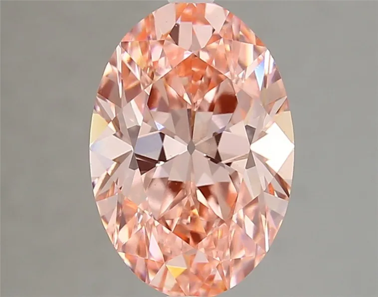 3.01ct Oval Lab Grown Diamond (Colour Fancy Vivid Pink, Clarity VS1, IGI Certified)
