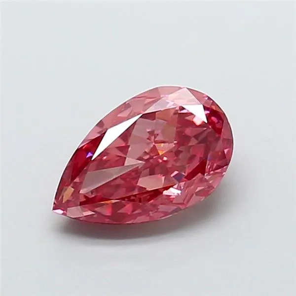 3.01ct Pear Lab Grown Diamond (Colour Fancy Vivid Pink, Clarity VS1, IGI Certified)