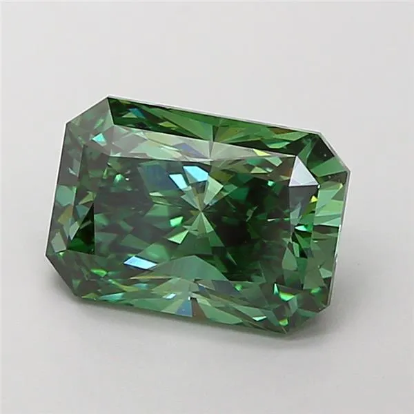 3.01ct Radiant Lab Grown Diamond (Colour Fancy Vivid Green, Clarity VS1, IGI Certified)