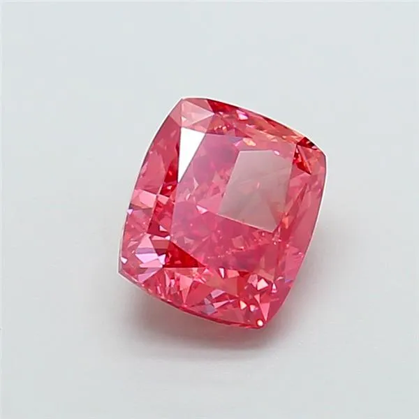 3.02ct Cushion modified Lab Grown Diamond (Colour Fancy Vivid Pink, Clarity VVS2, IGI Certified)