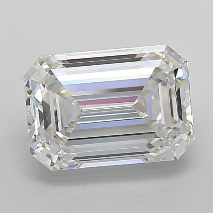3.02ct Emerald Lab Grown Diamond (Colour F, Clarity IF, IGI Certified)