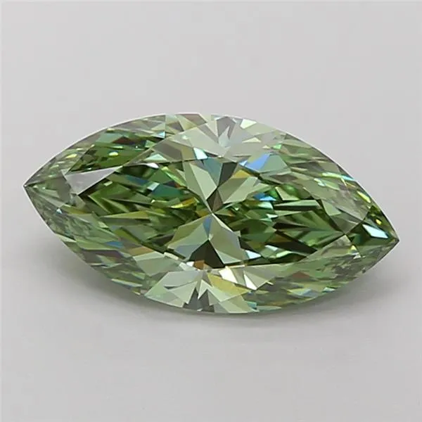 3.02ct Marquise Lab Grown Diamond (Colour Fancy Vivid Green, Clarity VVS2, IGI Certified)