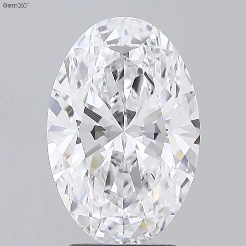 3.02ct Oval Lab Grown Diamond (Colour D, Clarity VVS1, GIA Certified)