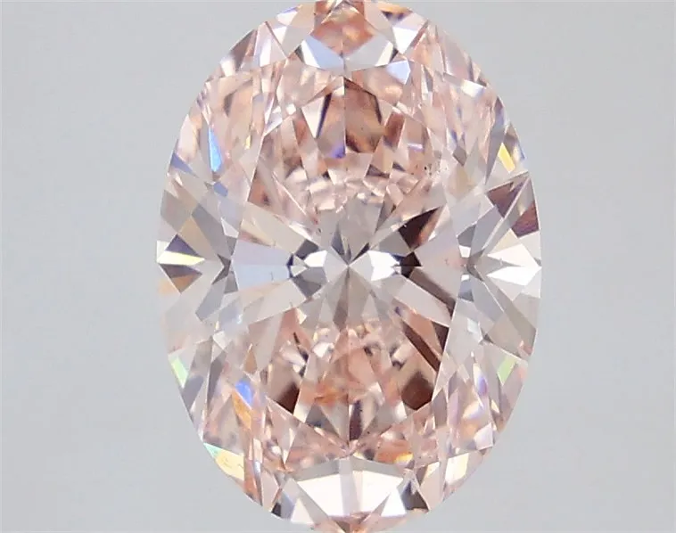 3.02ct Oval Lab Grown Diamond (Colour Fancy Intense Pink, Clarity VS2, IGI Certified)